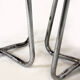 Ensemble de 3 tabourets en acier tubulaire chromé Bauhaus par Robert Slezak, années 1930