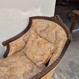 Chaise longue decorated with butterflies in Louis XVI style from the Napoleon III period