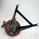 Rowac vintage industrial stool chair from the 1920s