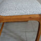 Baumann sleigh chair restored, France, 1960s