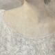 Oil painting canvas portrait woman lace dress 19th century merl