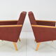 Paire de fauteuils design du milieu du siècle, années 1960.