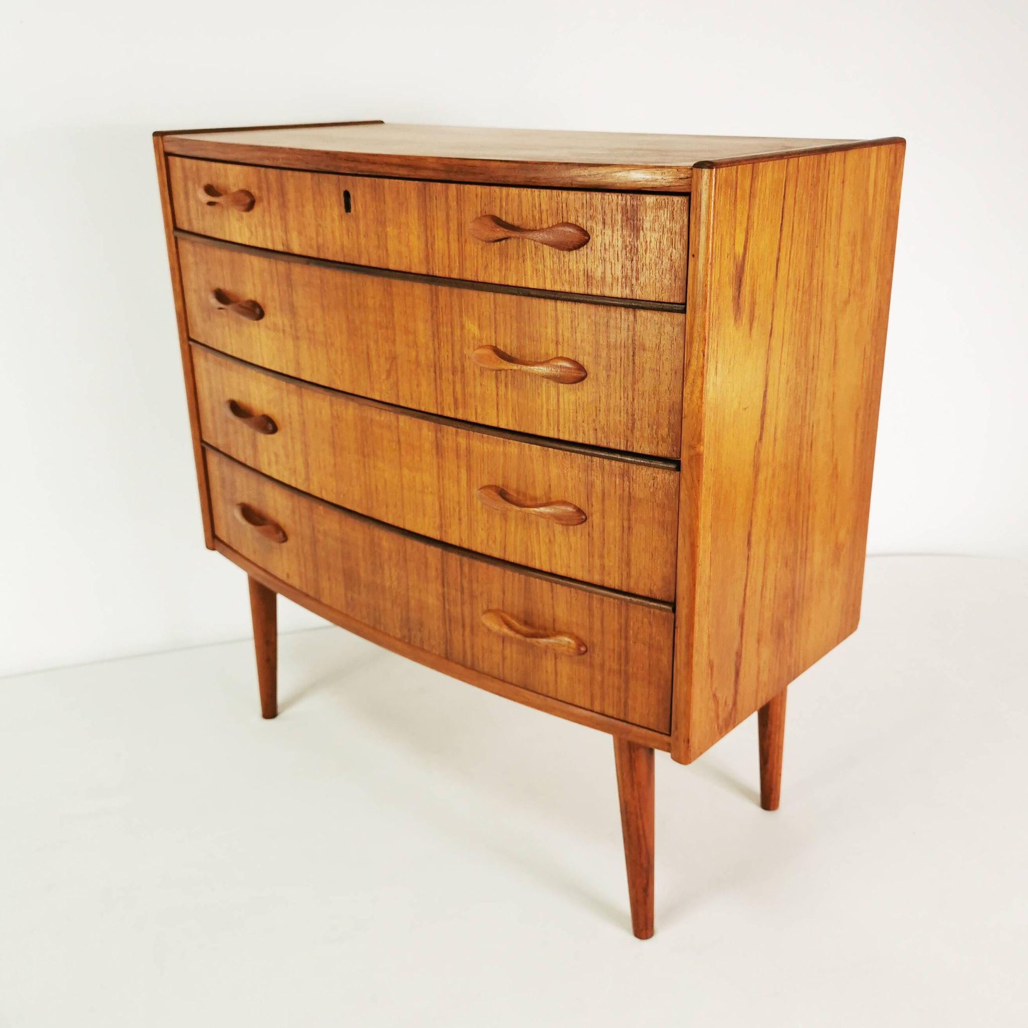 Tekowa komoda Mid century, Sykklven, proj. Brodrene Blindheim, Norway, lata 60.