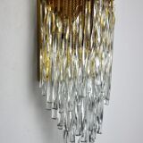 Venini Waterfall wall lamp, murano glass, Italy, 1960