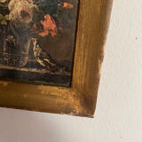 Woodcut of a bouquet of flowers