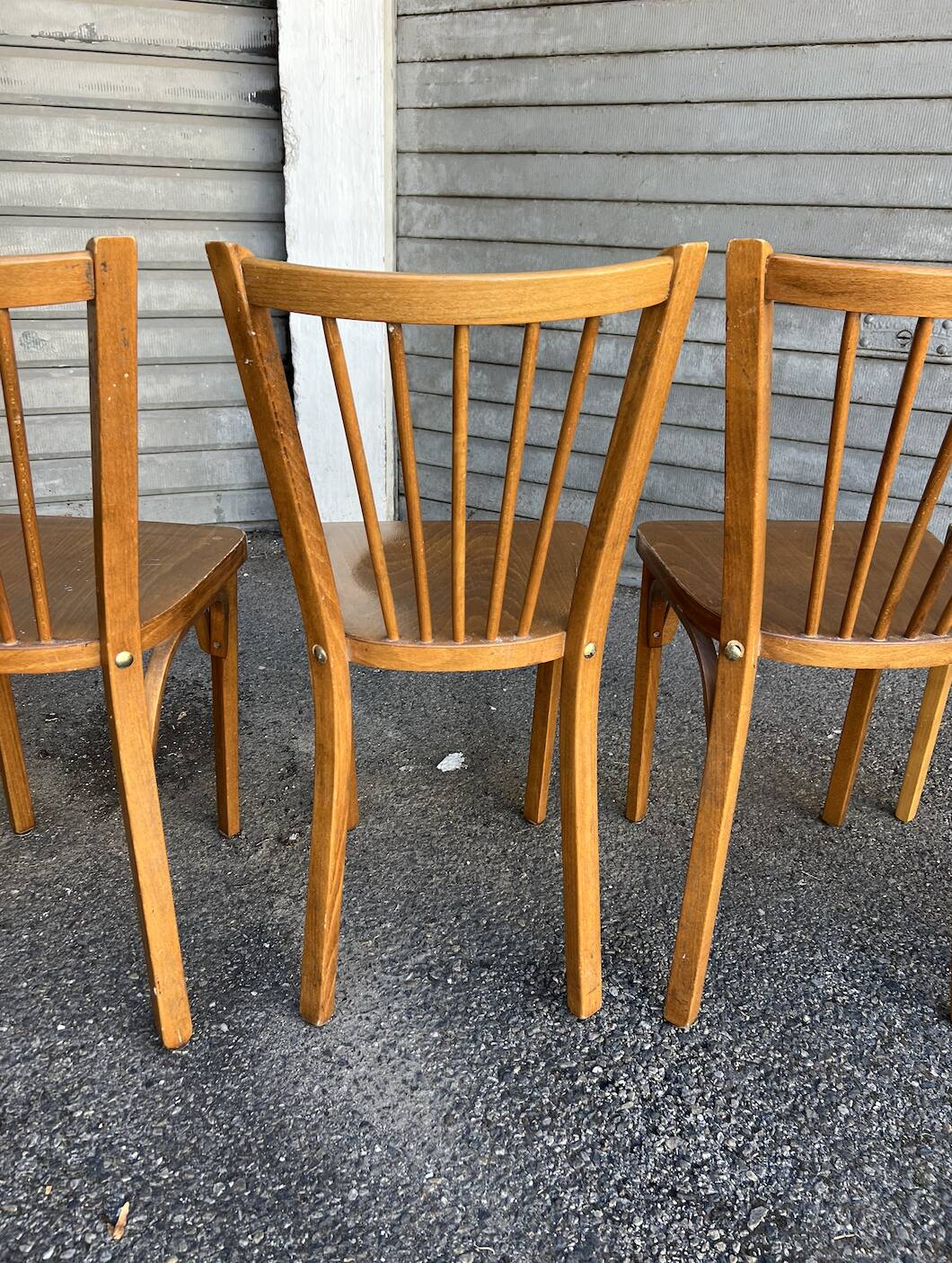 (Lot) 5 Vintage Baumann Bistro Chairs
