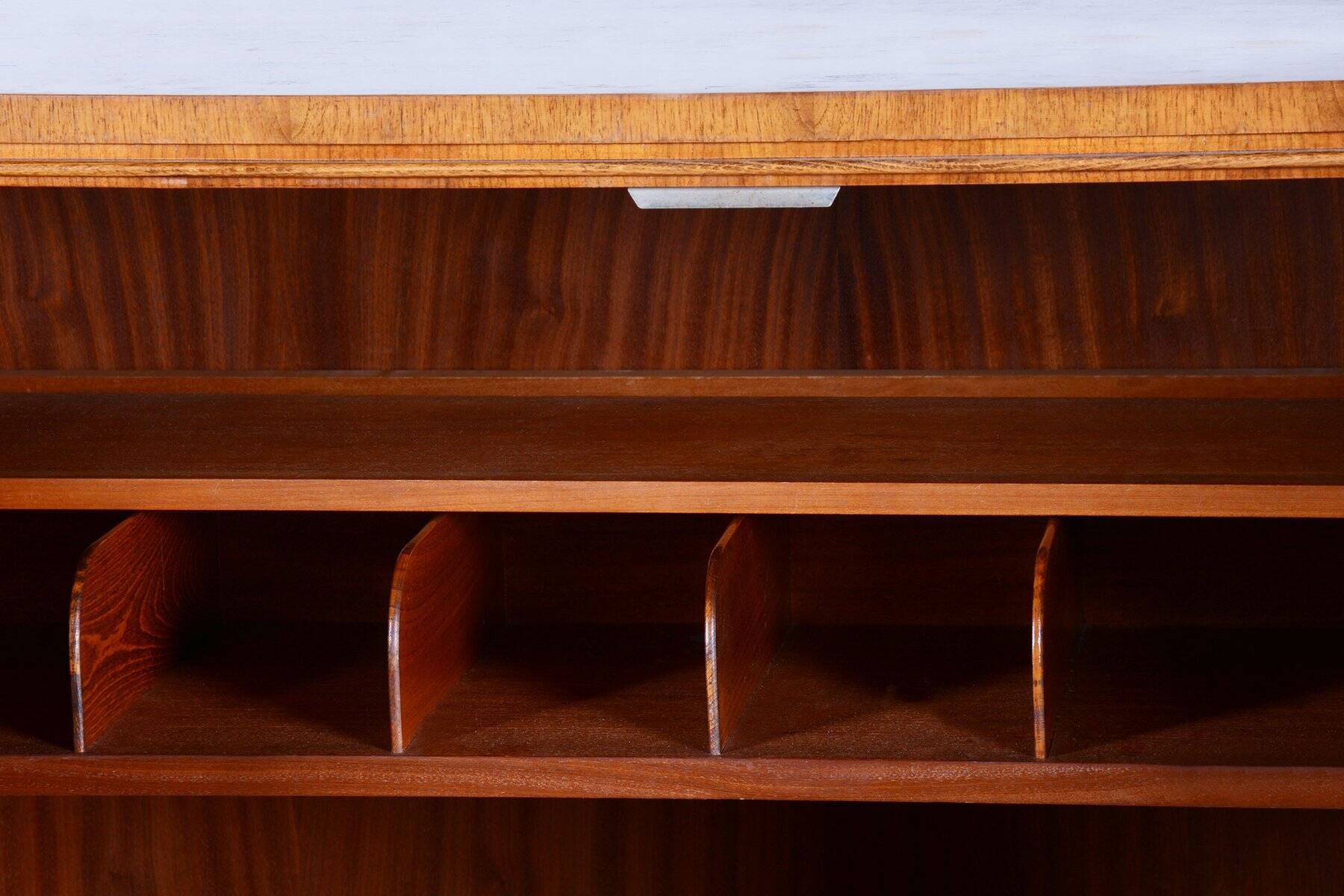 Art Deco Maple Wardrobe by J. Halabala for Up Zavody, Czech, 1930s