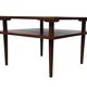 Vintage square coffee table in teak veneer, 1960s design
