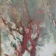 Paysage hollandais 1930 Huile sur toile