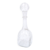 La Rochère transparent bubbled glass carafe, 70s