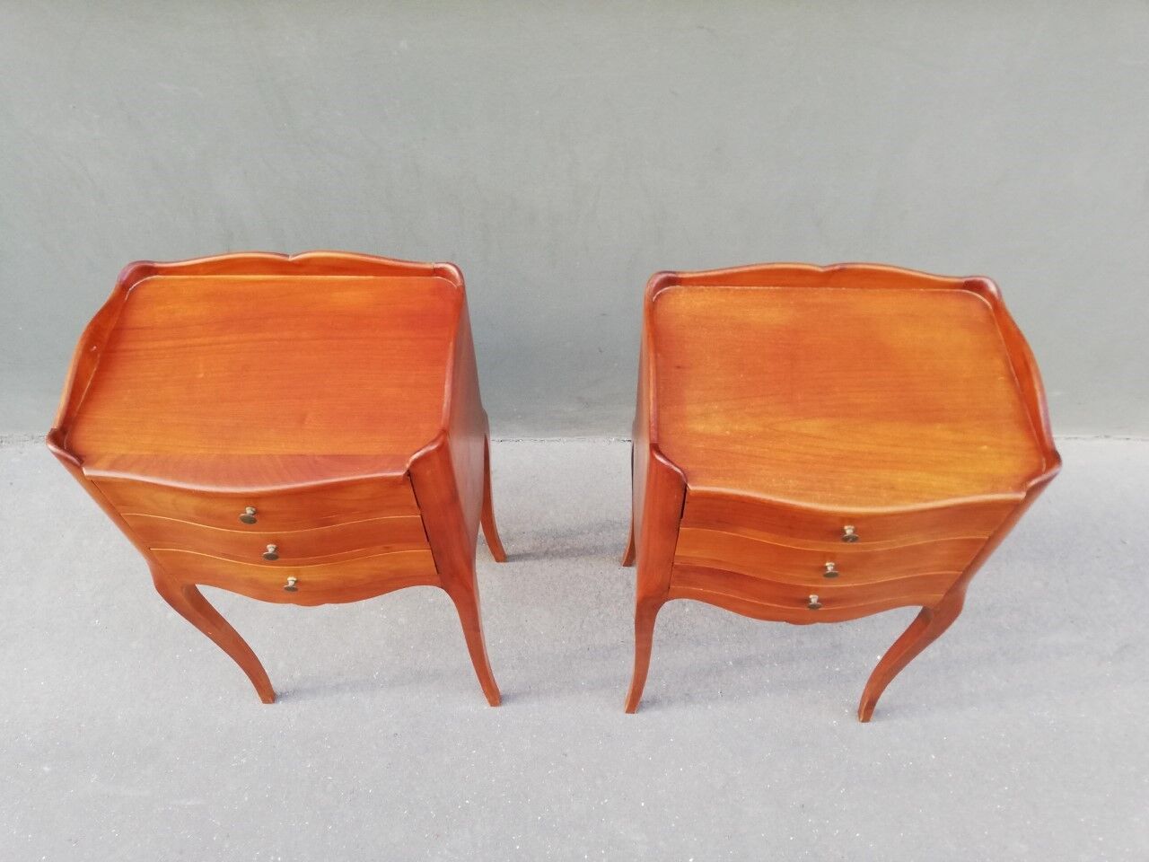Pair of Louis XV style bedside tables