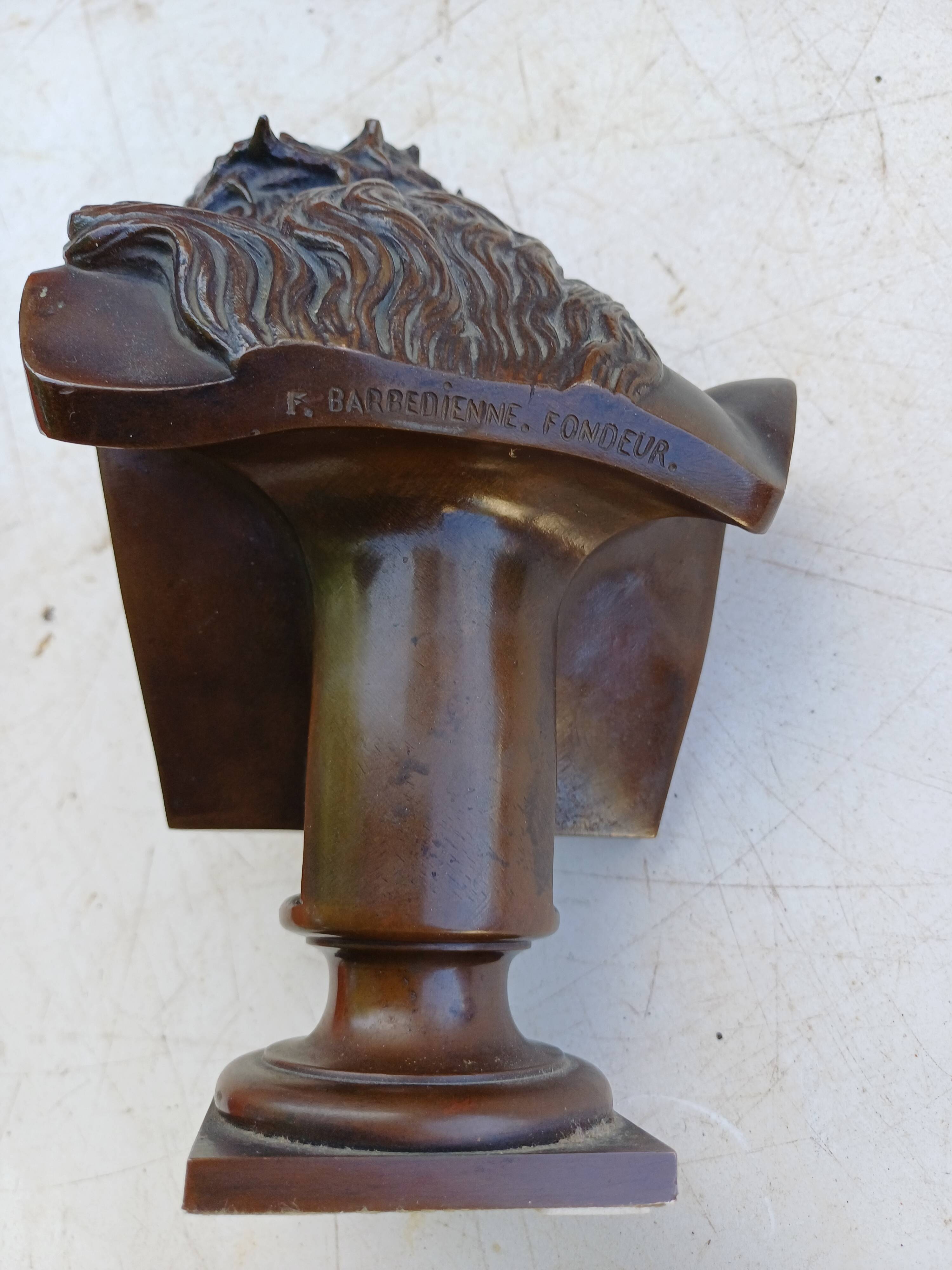 Bronze "Christ" by J.Clessinger Rome 1858 Barbedienne