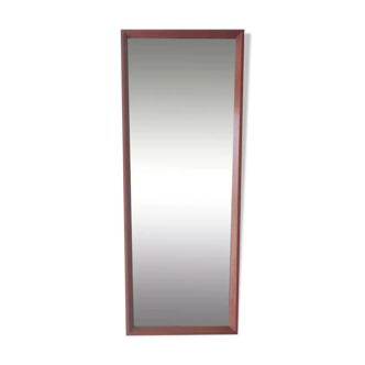 Miroir scandinave en teck , forme trapézoïdale