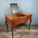 Dame dressing table with Louis XV style flap inlaid in precious wood NINETEENTH
