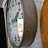 Czech station clock, pragueron, industrial style, 1960s