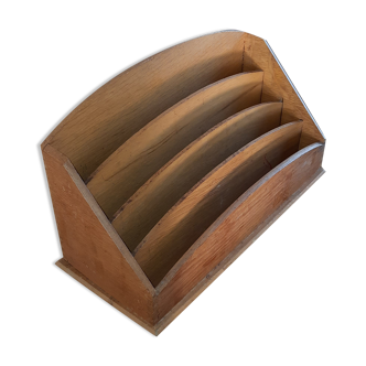 Vintage wooden mail sorter