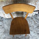 Chaise bistrot en bois clair vintage