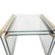 Pierangelo Gallotti & Radice - 'T35' - set of 2 side tables - glass - brass