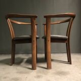 Rare PAIR OF DANISH ARMCHAIRS FOR SCHOU ANDERSEN