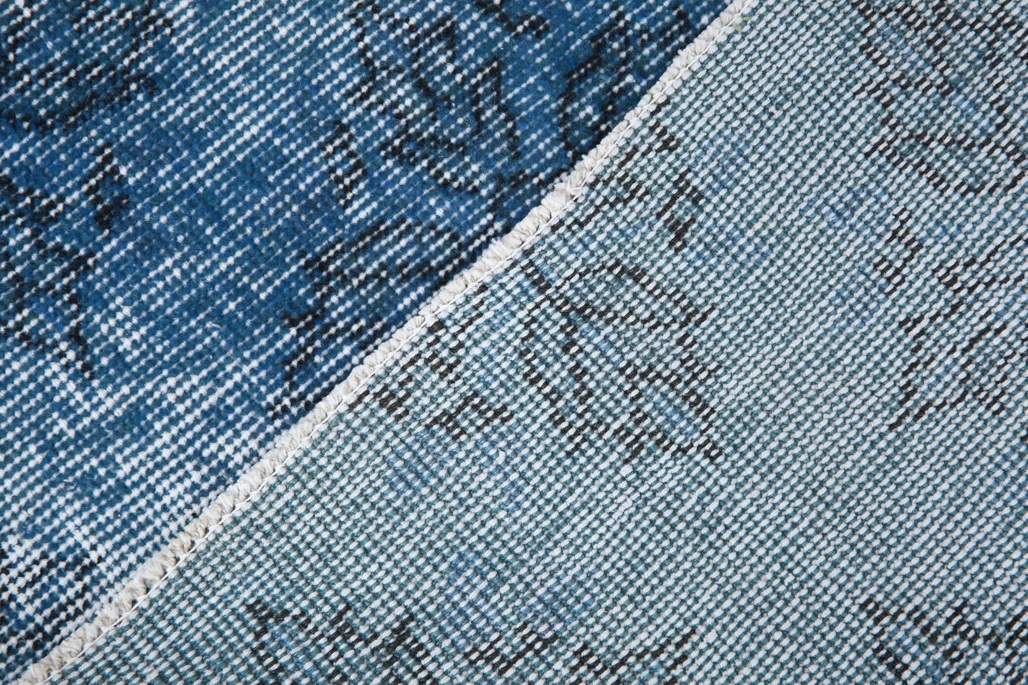 4x7 Shades Of Blue Classic Vintage Rug, 112x205Cn