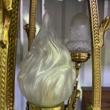 Napoleon III chandelier in gilded bronze