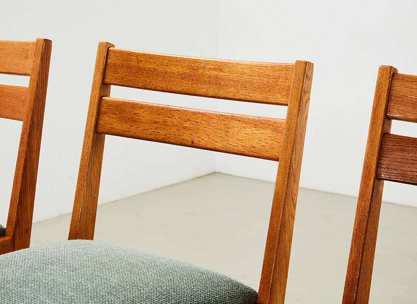 Jens Risom Set of 4 Model 666 Dining Chairs for Knoll U.S.A. 1940s