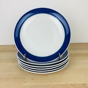 6 Koka ceramic dinner plates by Rörstrand Sweden, Scandinavian