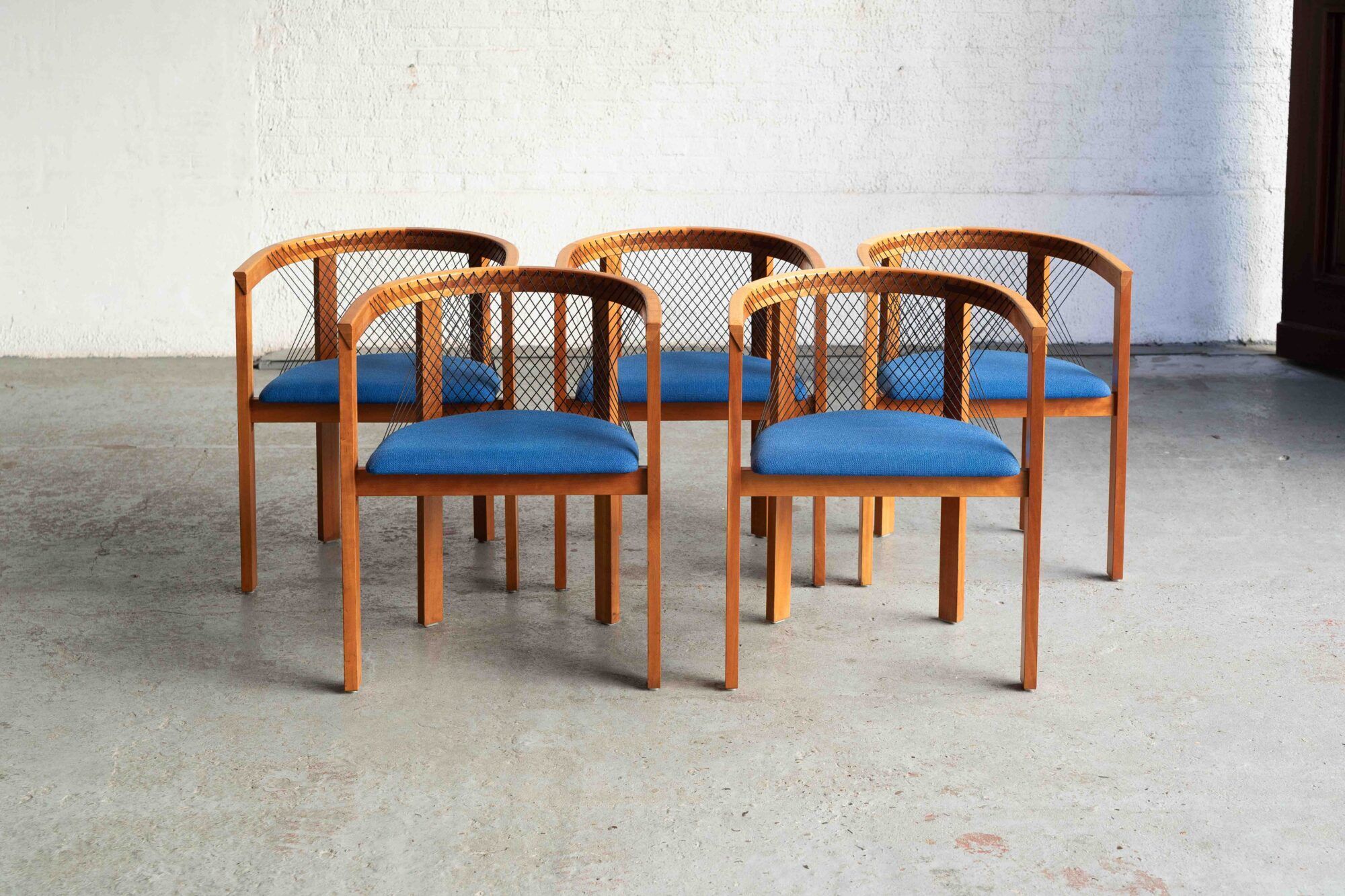 Ensemble de 5 chaises de salle à manger par Niels Jorgen Haugesen