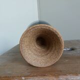 Chalice, cup in blue-glazed stoneware