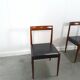 Ensemble design de chaises Lubke en bois de rose 7x
