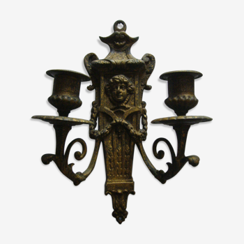 Louis XVI-style wall bronze candlestick