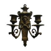 Louis XVI-style wall bronze candlestick