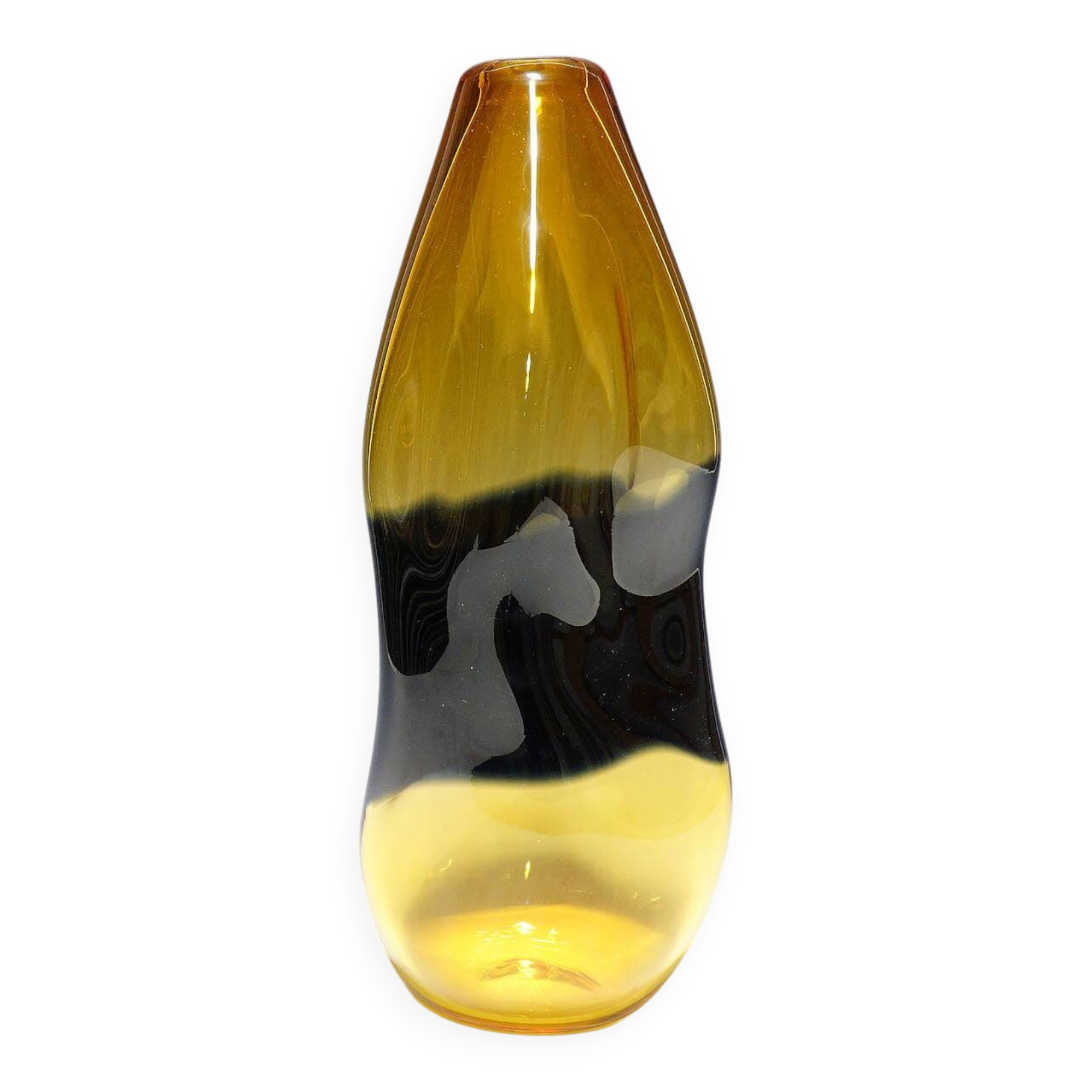 Large Murano glass art vase Incalmo by V. Nason & C. circa 1990