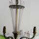 Chandelier 1940 modernist has needles in glass