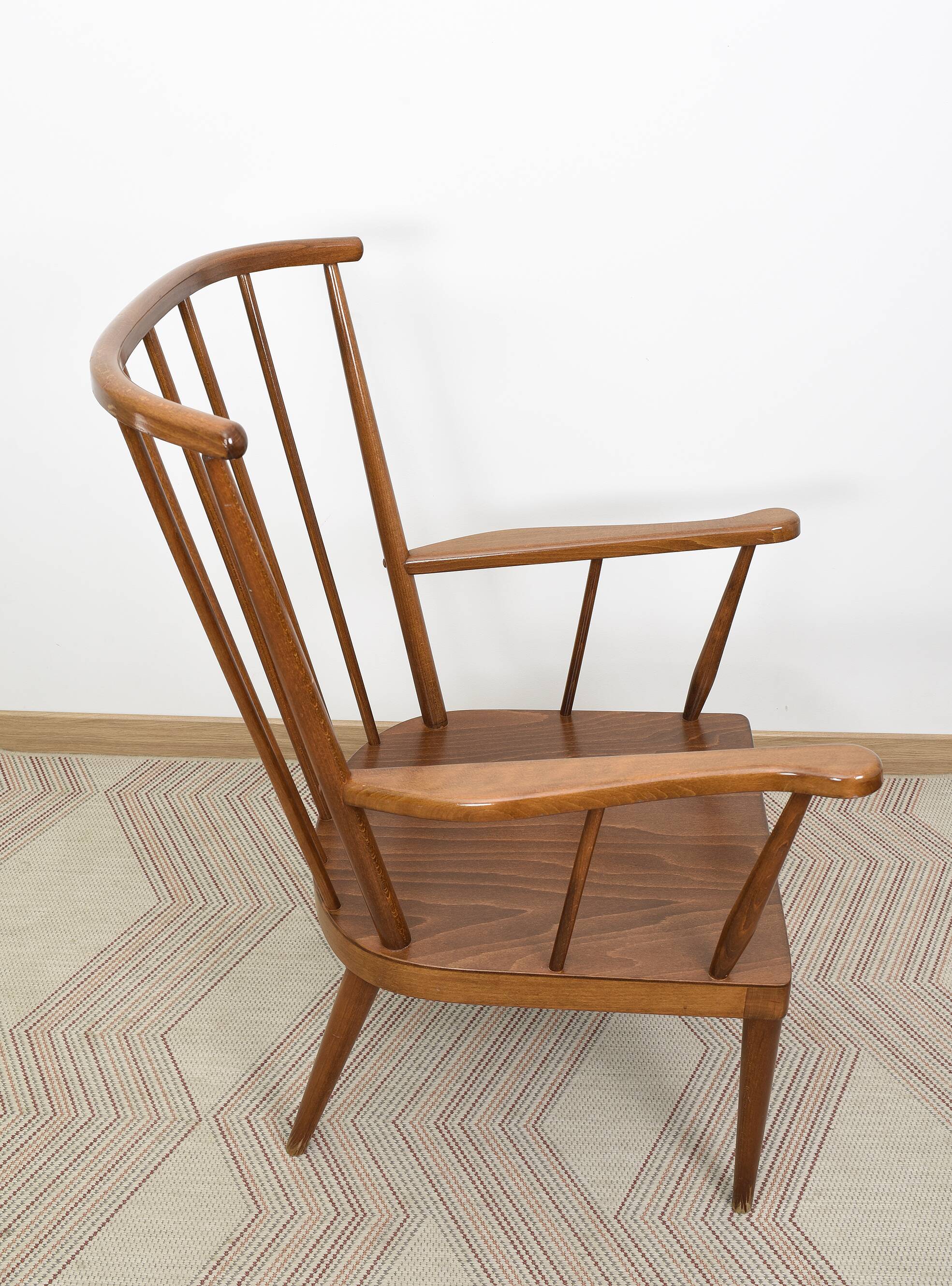 Fan armchairs signed armchair baumann