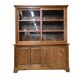 Armoire, vaisselier vitré vintage en bois