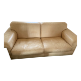 Sofa 2 places light leather DeSede