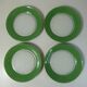 4 flat plate Duralex green Vintage