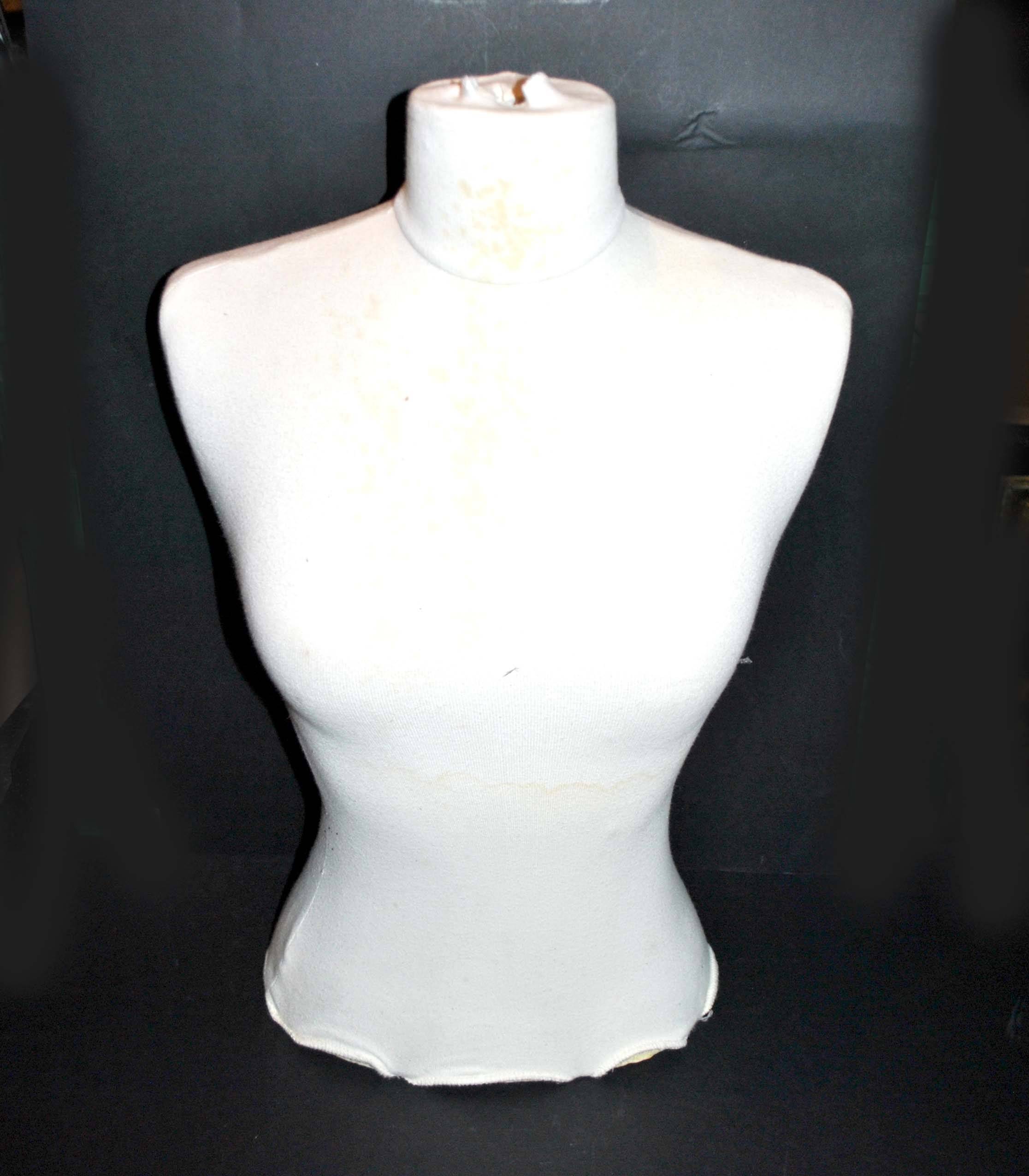 Vintage foam display mannequin bust - Decorative seamstress bust