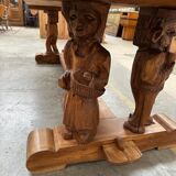 1950s mountain table in solid elm