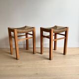 Pierre Gautier-Delaye stools 🇫🇷 “Week-end” model, Vergnères editions, 1960s