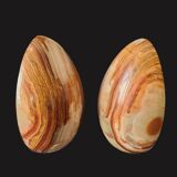 Pair of Onyx Egg-Shaped Bookends
