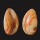 Pair of Onyx Egg-Shaped Bookends