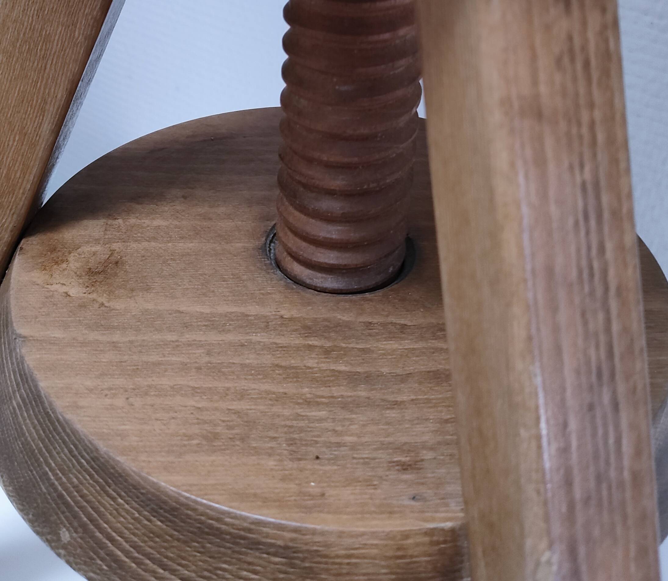 oak workshop patina stool