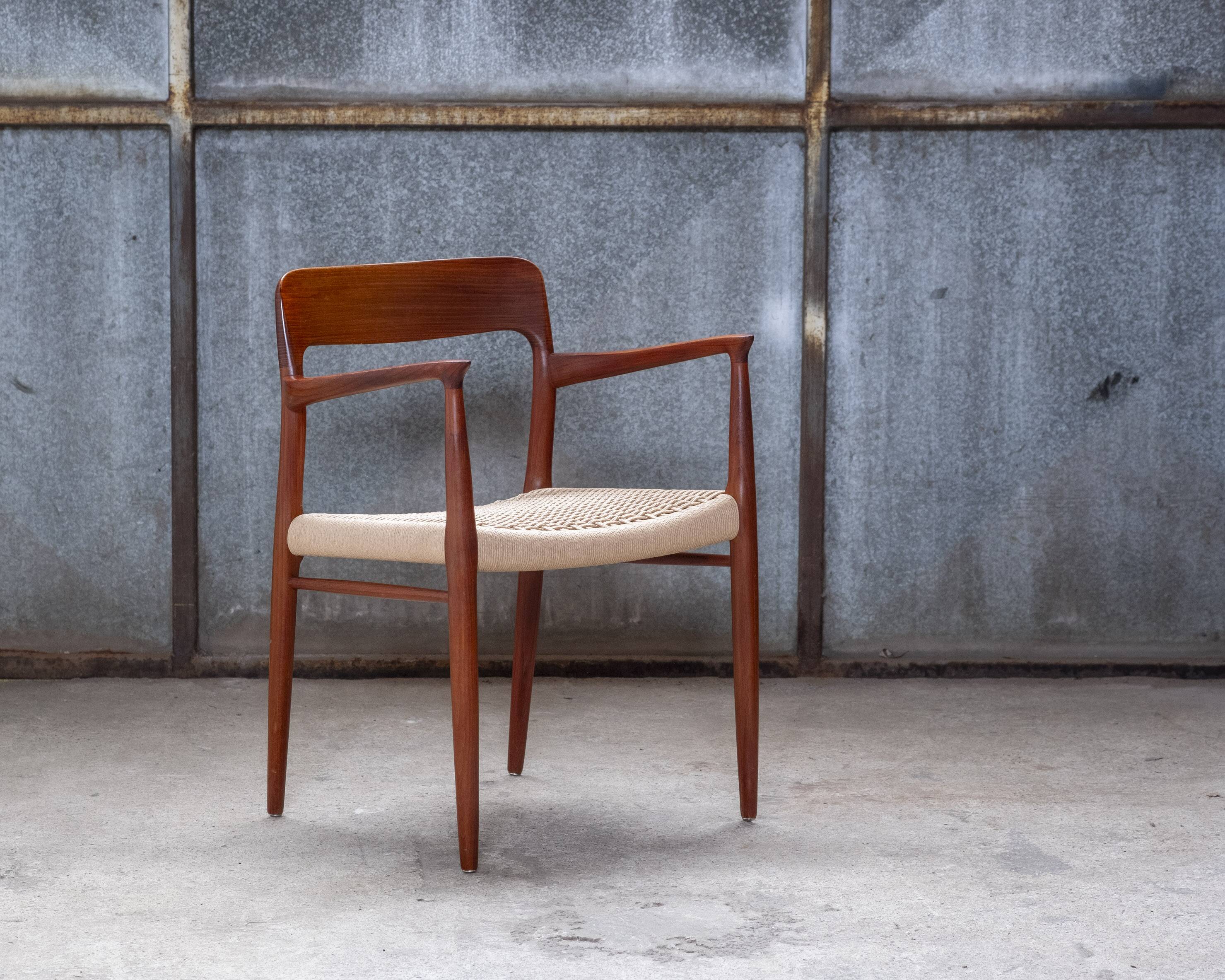 2x Niels Otto Møller Chair Model 56 in Teak, 1960s Denmark