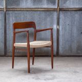 2x Niels Otto Møller Chair Model 56 in Teak, 1960s Denmark