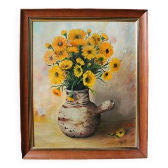 Viollet F. "Bouquet of yellow flowers"