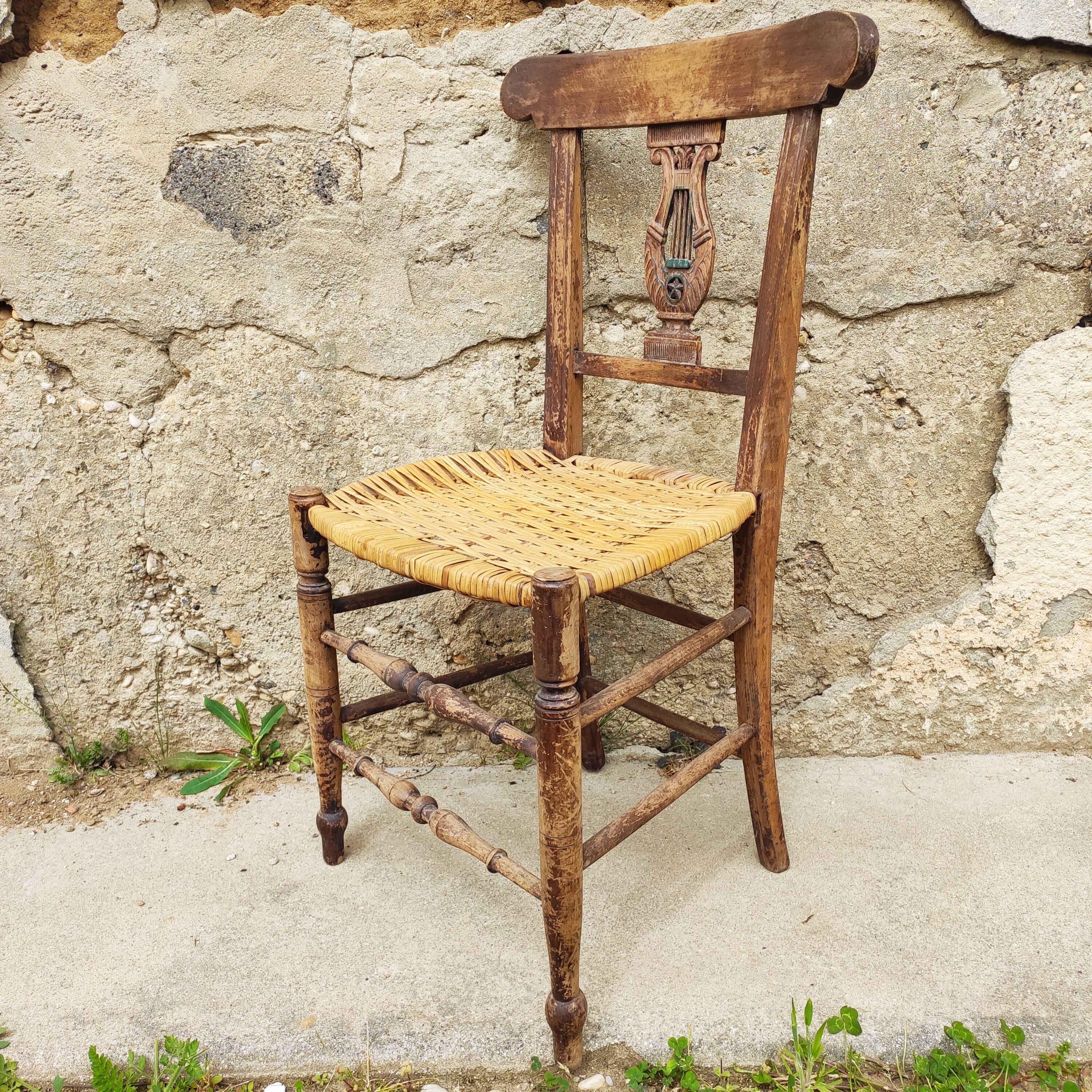 Antique patinated chair