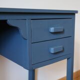 Small desk or vintage dressing table, blue