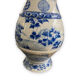 Pair of Asian vases in white and blue porcelain